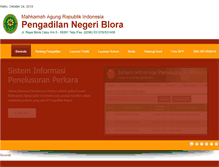 Tablet Screenshot of pn-blora.go.id